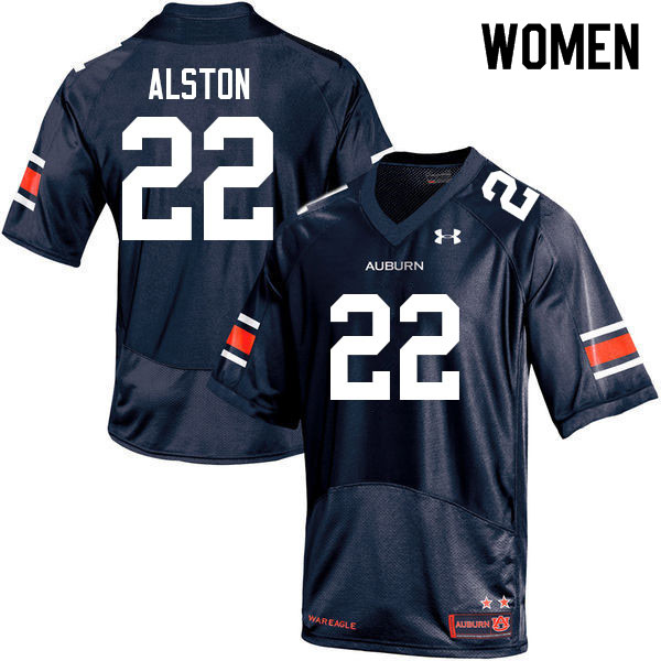 Women #22 Damari Alston Auburn Tigers College Football Jerseys Sale-Navy
